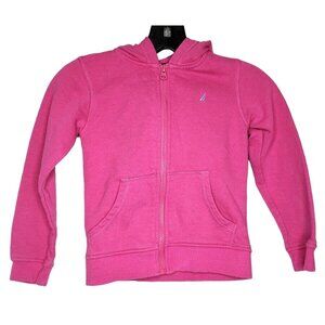 Nautica Embroidered School Uniform Pink Baby Girl Hoodie 5 Medium